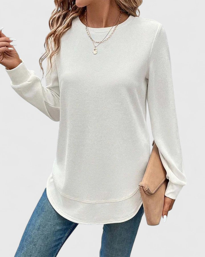 Sandra | Top chic con abertura lateral