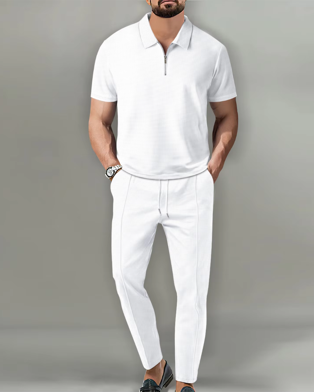Sandro | Conjunto polo premium con cremallera
