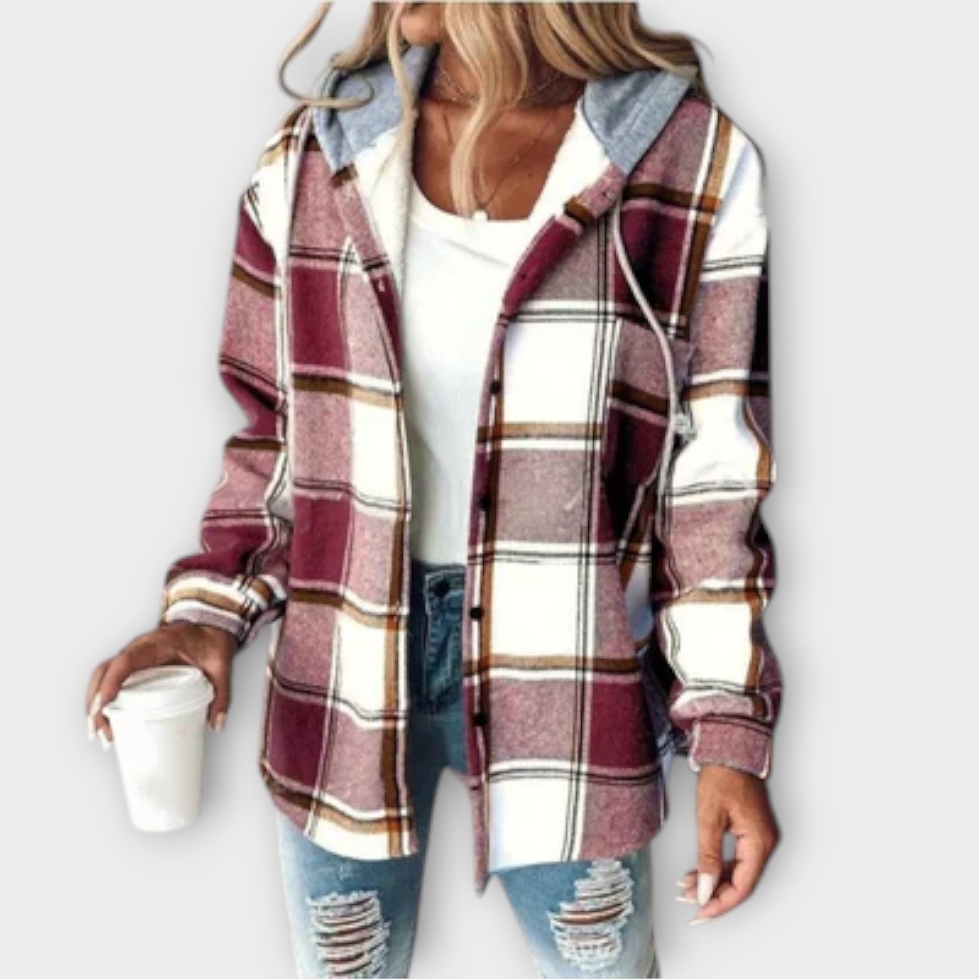 Maribel | Sudadera amplia con capucha estampada