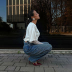 Léa – The Starry Oversized Jeans That Shine Under the Moonlight