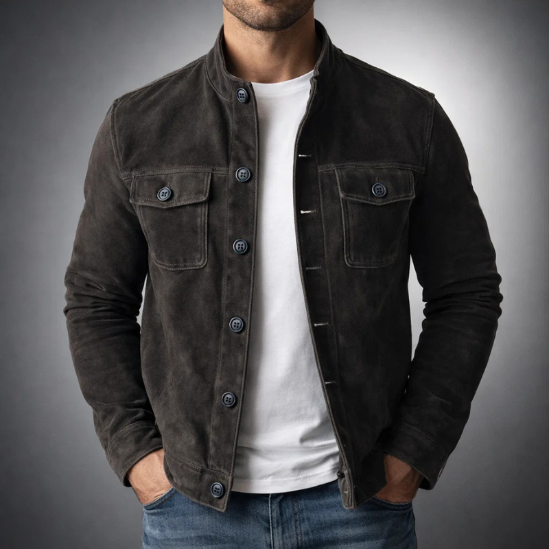 Damián | Chaqueta efecto ante de corte militar
