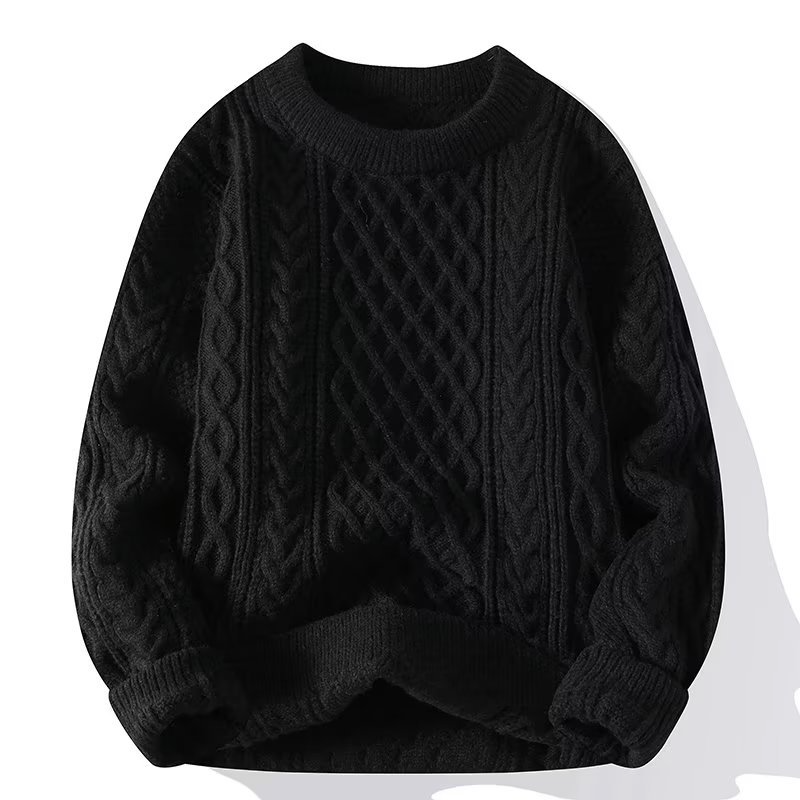 Miren | Jersey de punto con dibujo y cuello redondo