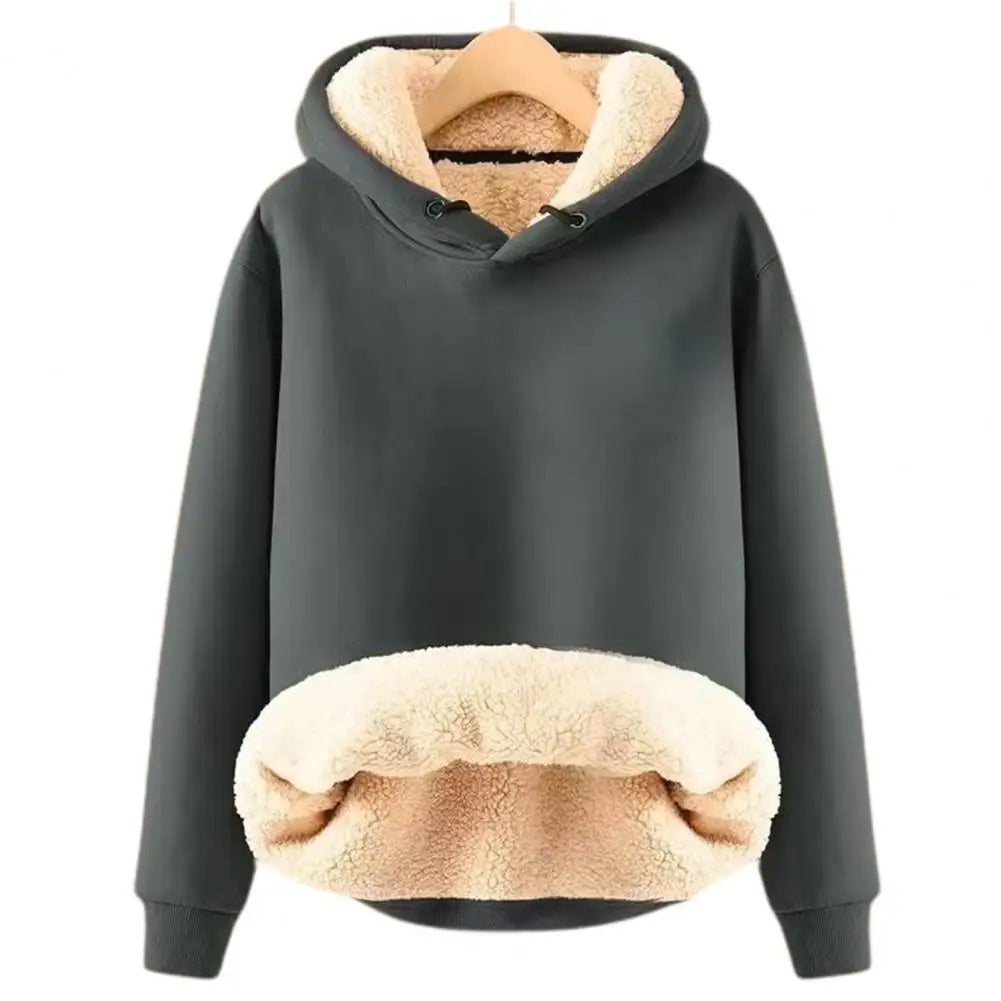 Liliana | Sudadera polar de borreguito con capucha y cremallera
