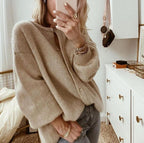 Vest Dames Gebreid met een Geknoopte Voorkant Warmte en Comfort