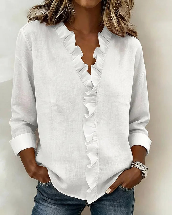 Carlota | Blusa elegante con escote en V