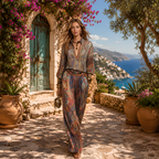 Catalina | Conjunto de verano de dos piezas con estampado paisley
