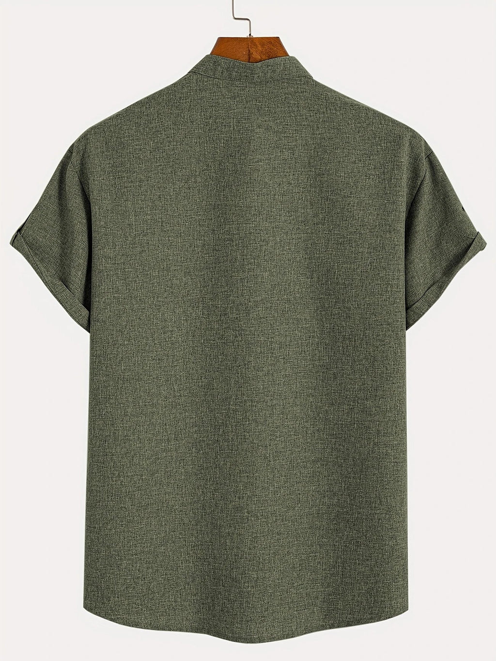 Sabino | Camisa de manga corta con cuello mao