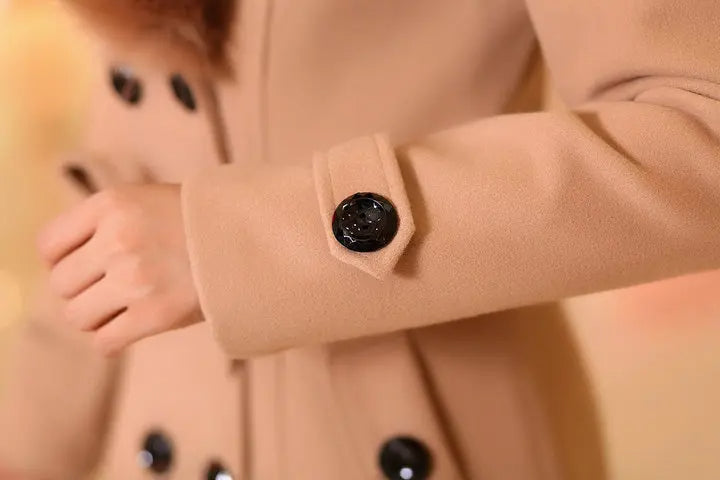 Winterjas Dames met Imitatiebont en Pluche Isolatie voor Koudste Dagen