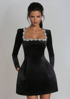 Clara | Samt-Minikleid