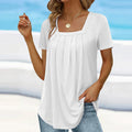 Jara | Blusa fluida con escote cuadrado