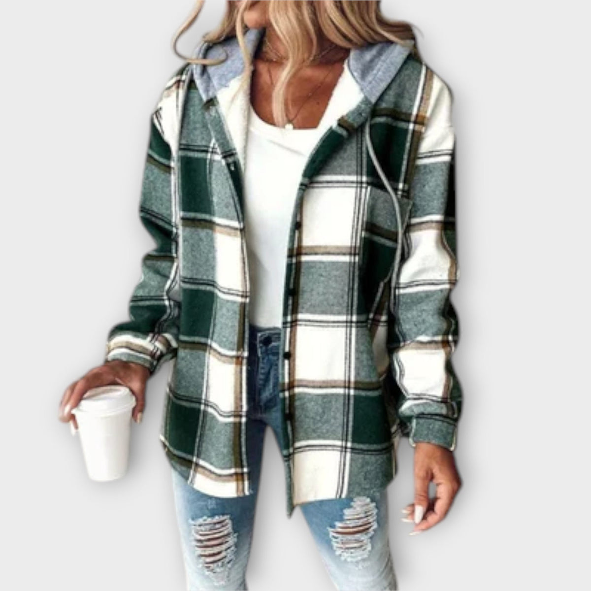 Maribel | Sudadera amplia con capucha estampada