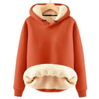 Liliana | Sudadera polar de borreguito con capucha y cremallera