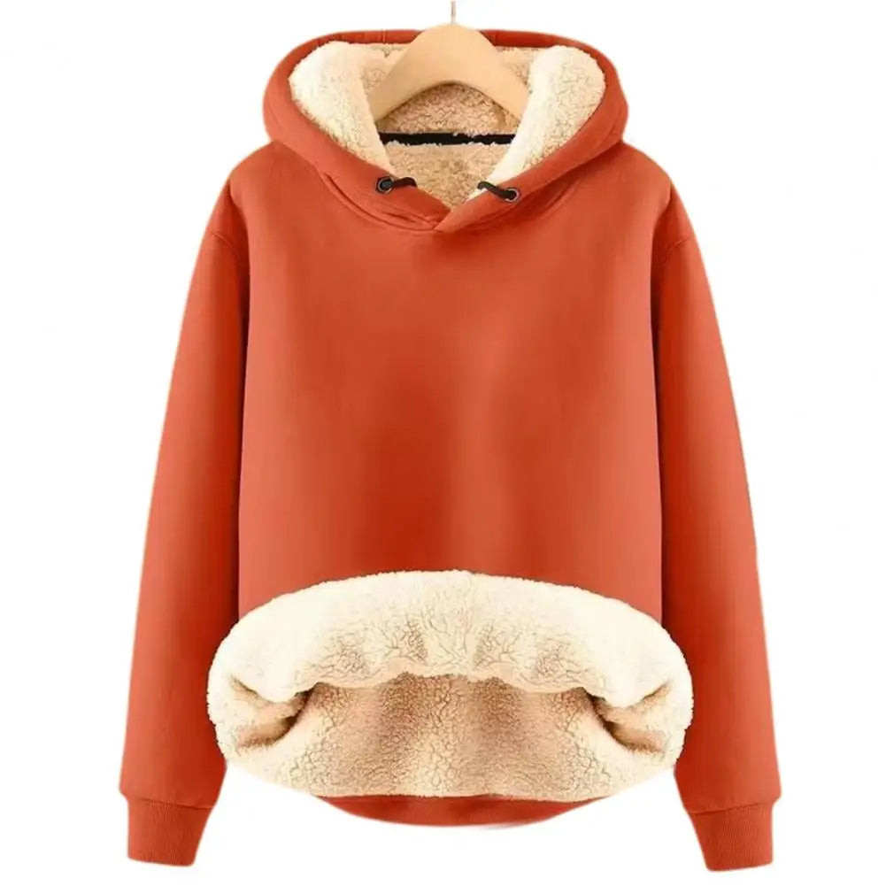 Trui Dames van Eersteklas Sherpa Fleece met een Capuchon en Zakken
