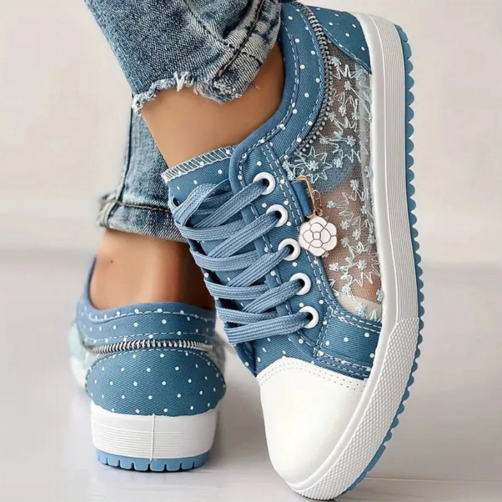 Lotte | Zapatillas elegantes de mujer con detalles florales