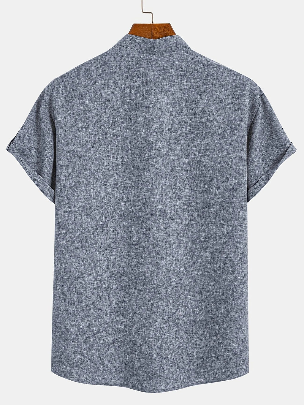 Sabino | Camisa de manga corta con cuello mao