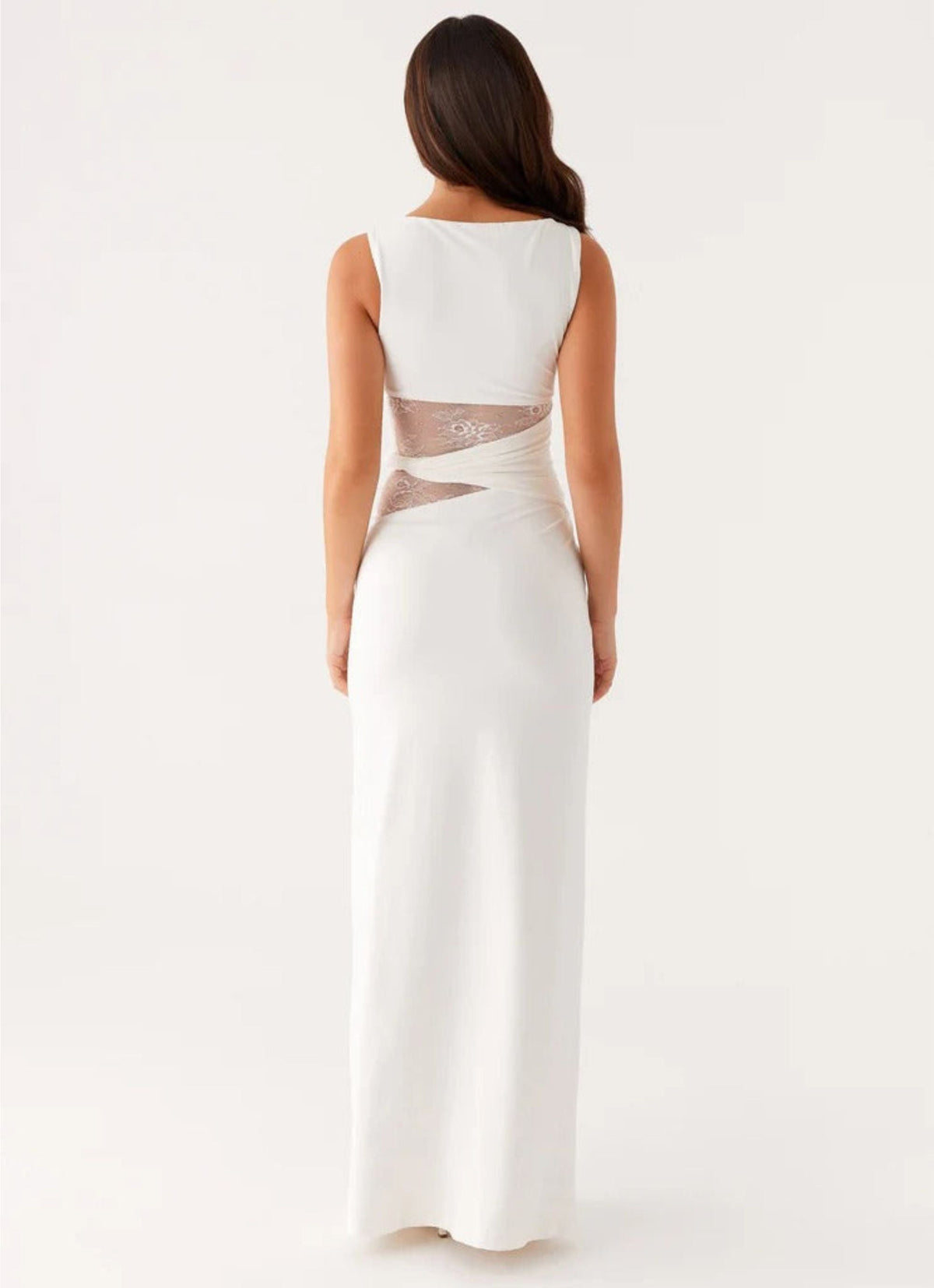 Marta | Vestido de noche con aberturas de encaje
