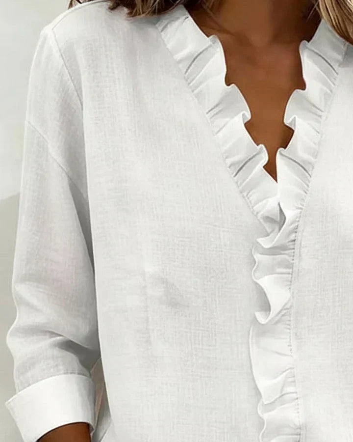 Carlota | Blusa elegante con escote en V