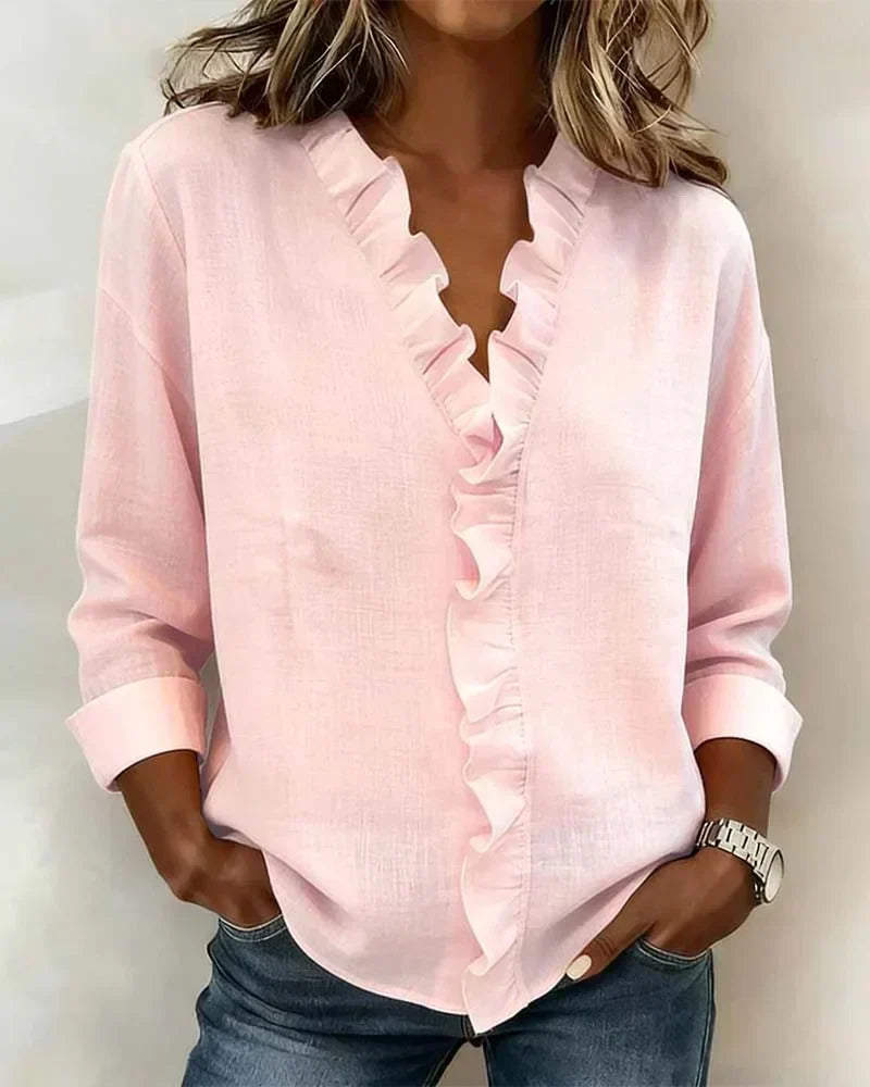 Carlota | Blusa elegante con escote en V