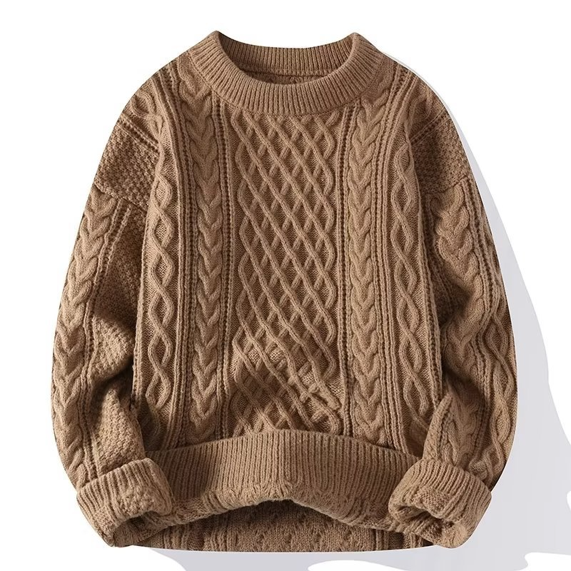 Miren | Jersey de punto con dibujo y cuello redondo