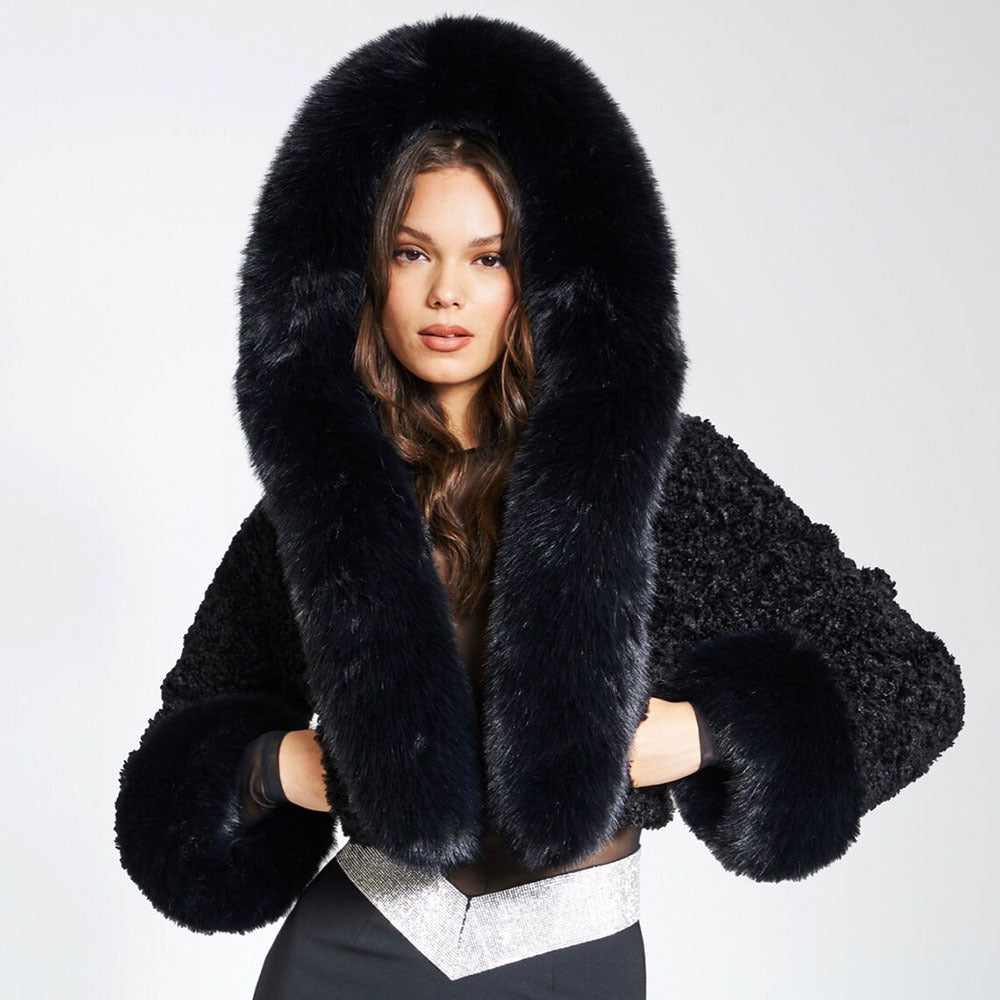 Matilde | Chaqueta corta de pelo sintético