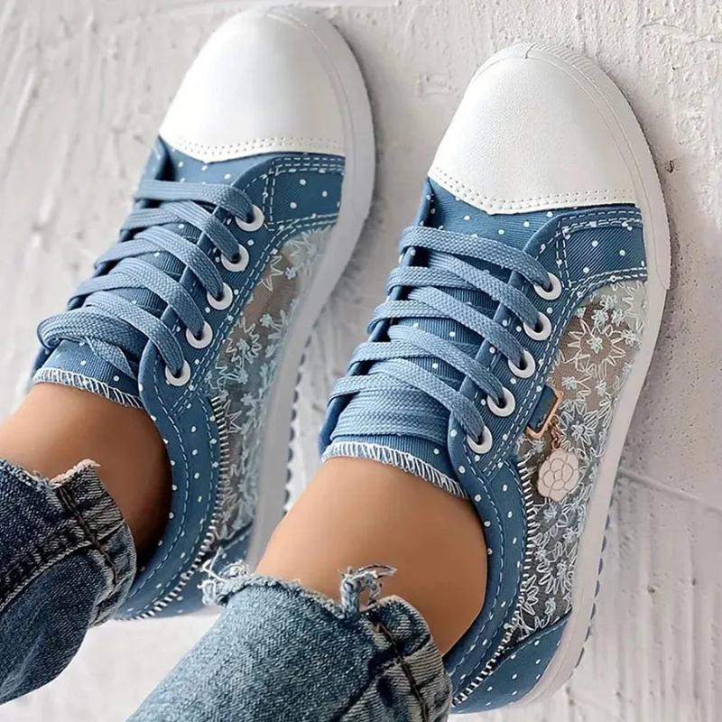 Lotte | Zapatillas elegantes de mujer con detalles florales