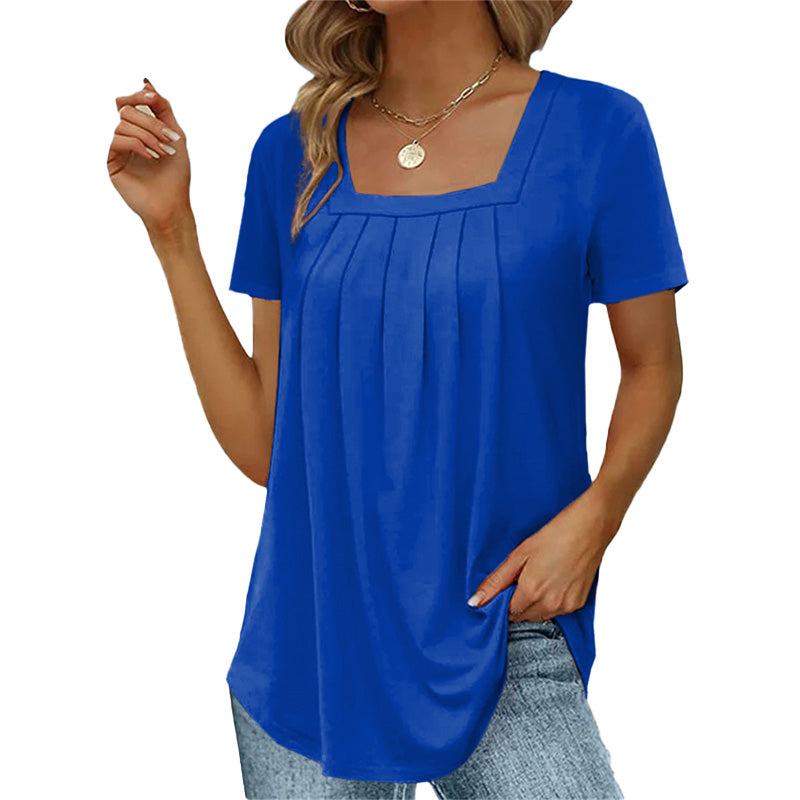Jara | Blusa fluida con escote cuadrado