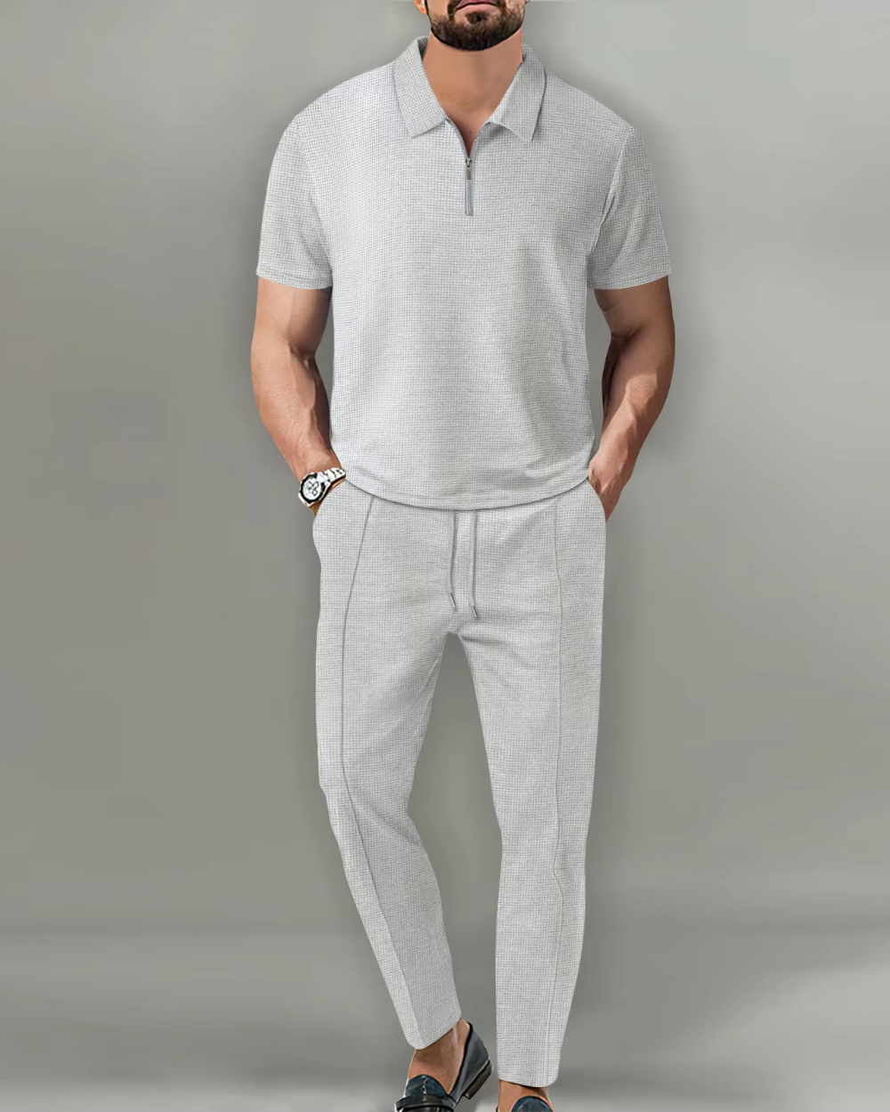 Sandro | Conjunto polo premium con cremallera