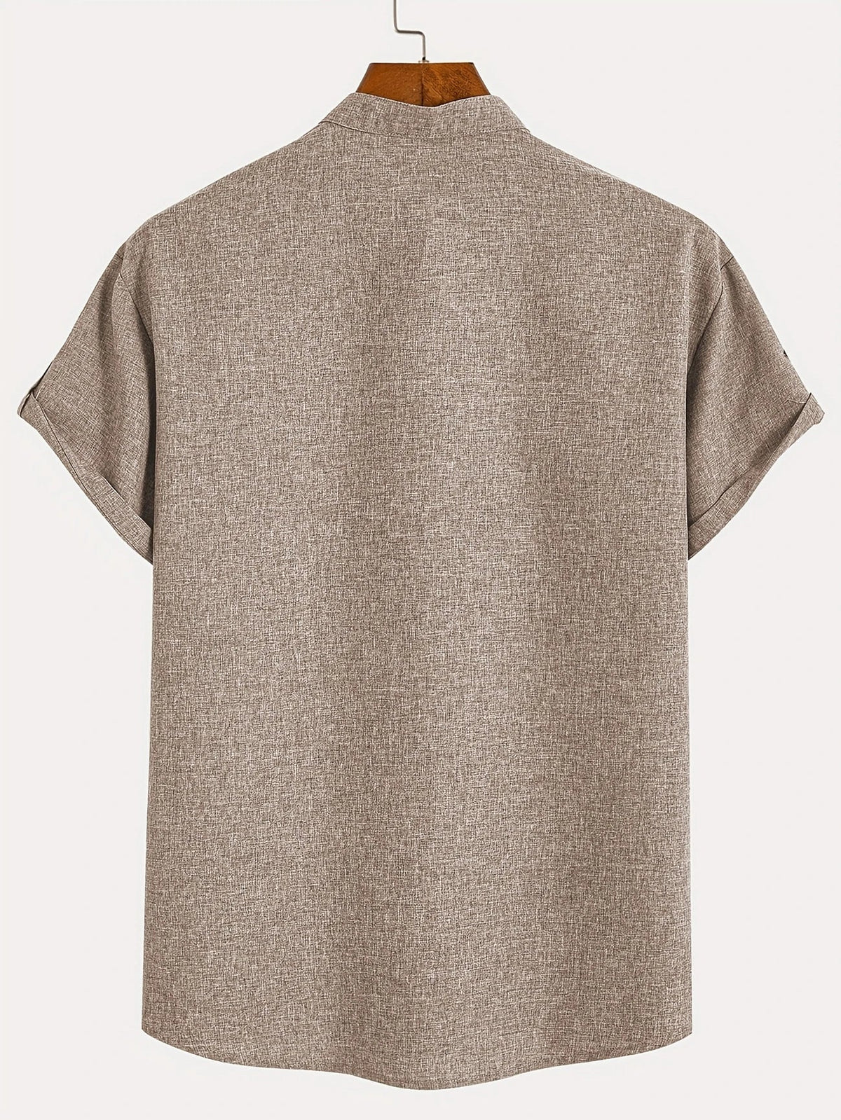 Sabino | Camisa de manga corta con cuello mao
