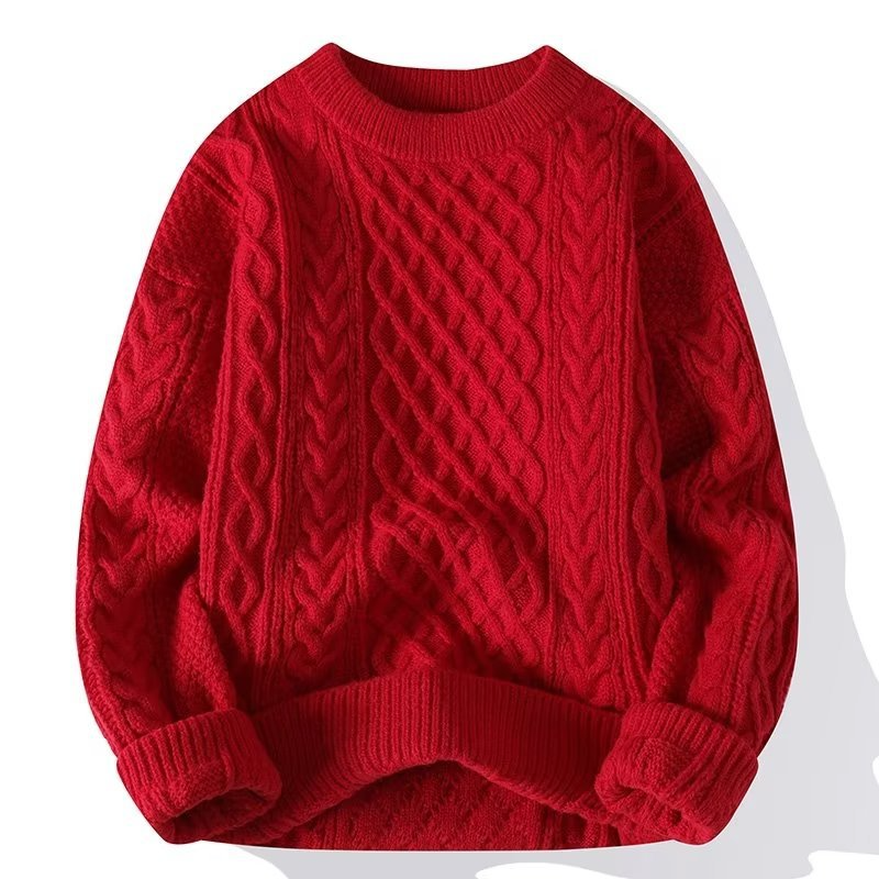 Miren | Jersey de punto con dibujo y cuello redondo