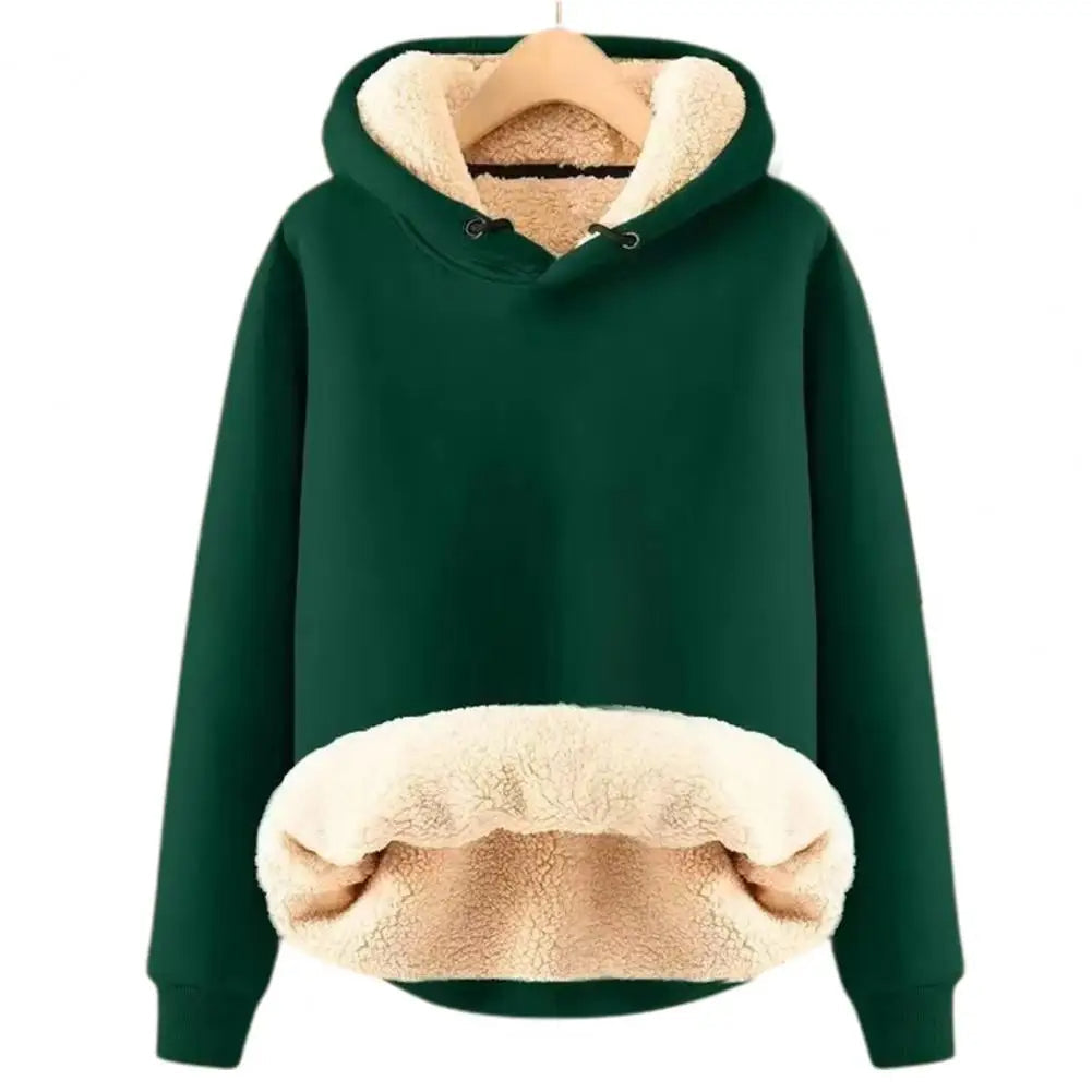 Liliana | Sudadera polar de borreguito con capucha y cremallera