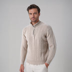 Wenceslao | Jersey de ochos con media cremallera