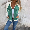 Tussenjas Dames van Stevig Denim met Ruime en Functionele Zakken