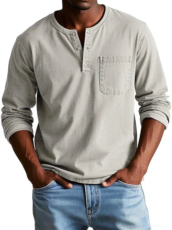Remigio | Camiseta Henley de manga larga