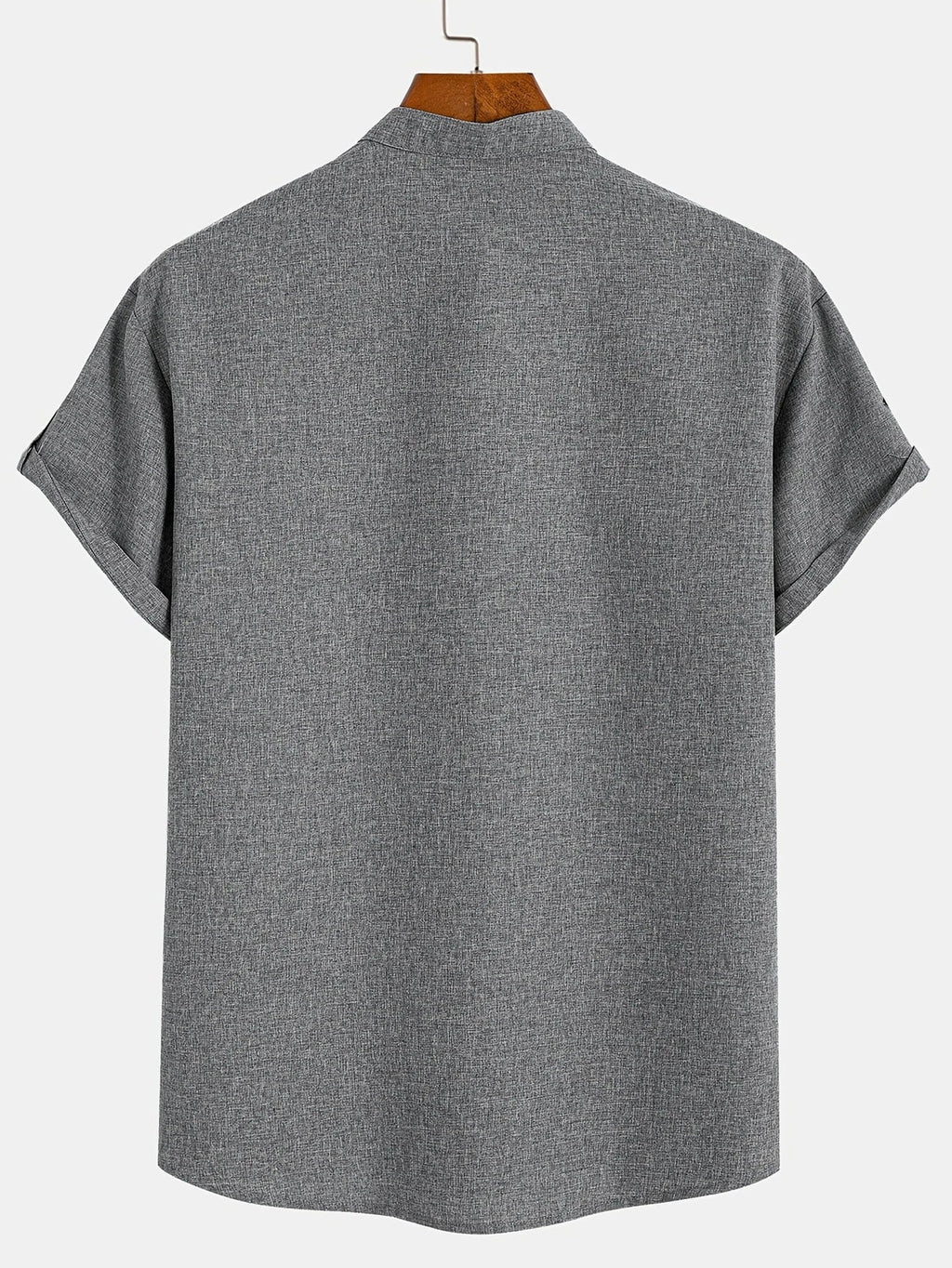 Sabino | Camisa de manga corta con cuello mao