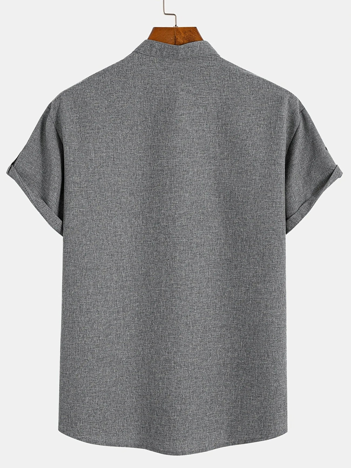 Sabino | Camisa de manga corta con cuello mao