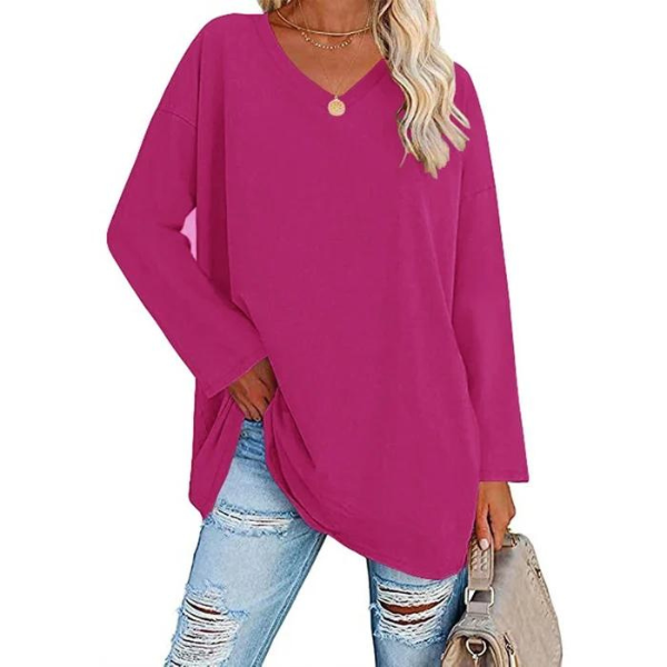 Anabel | Jersey con cuello de pico y corte holgado