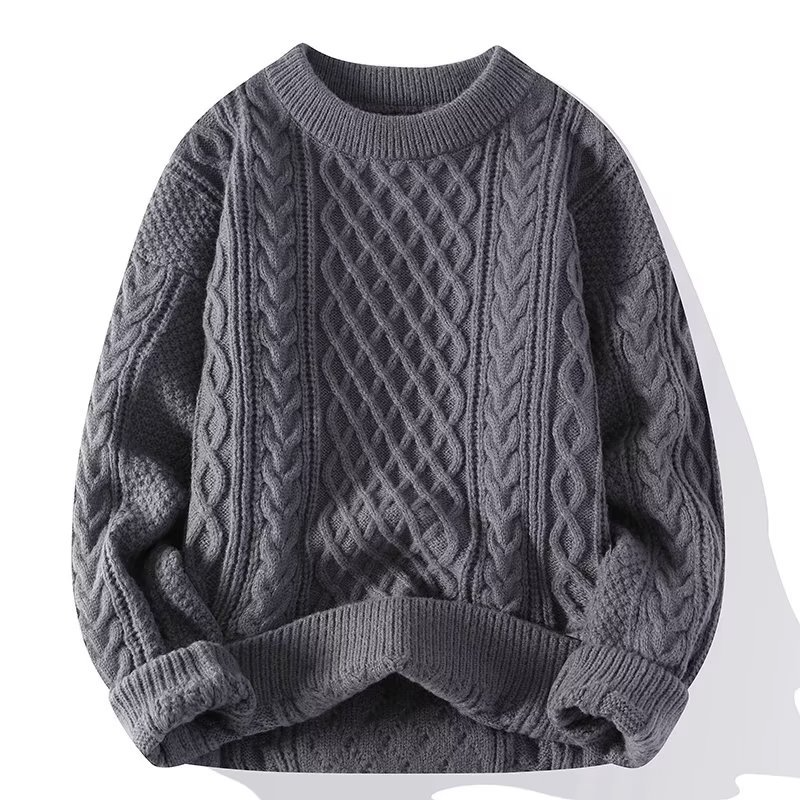 Miren | Jersey de punto con dibujo y cuello redondo