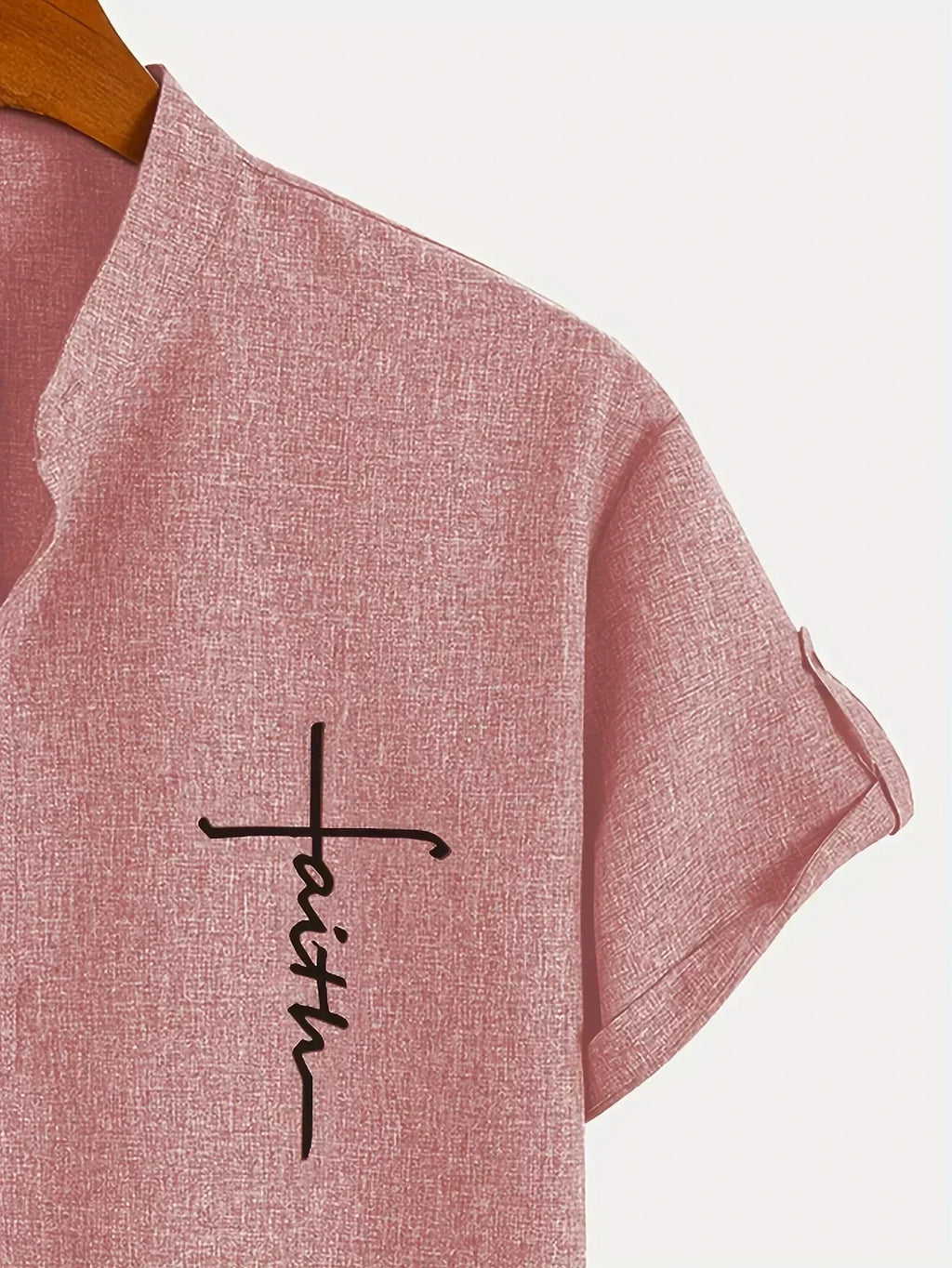 Sabino | Camisa de manga corta con cuello mao