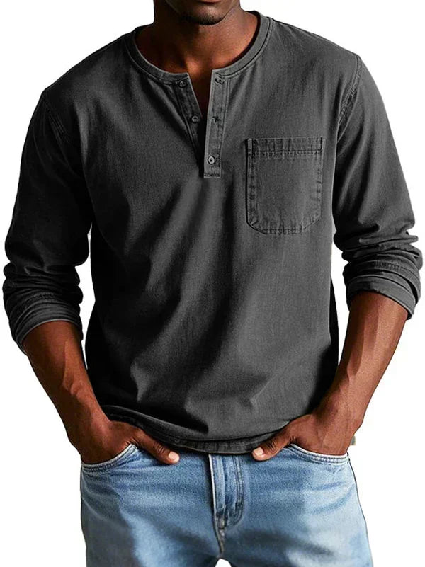 Remigio | Camiseta Henley de manga larga