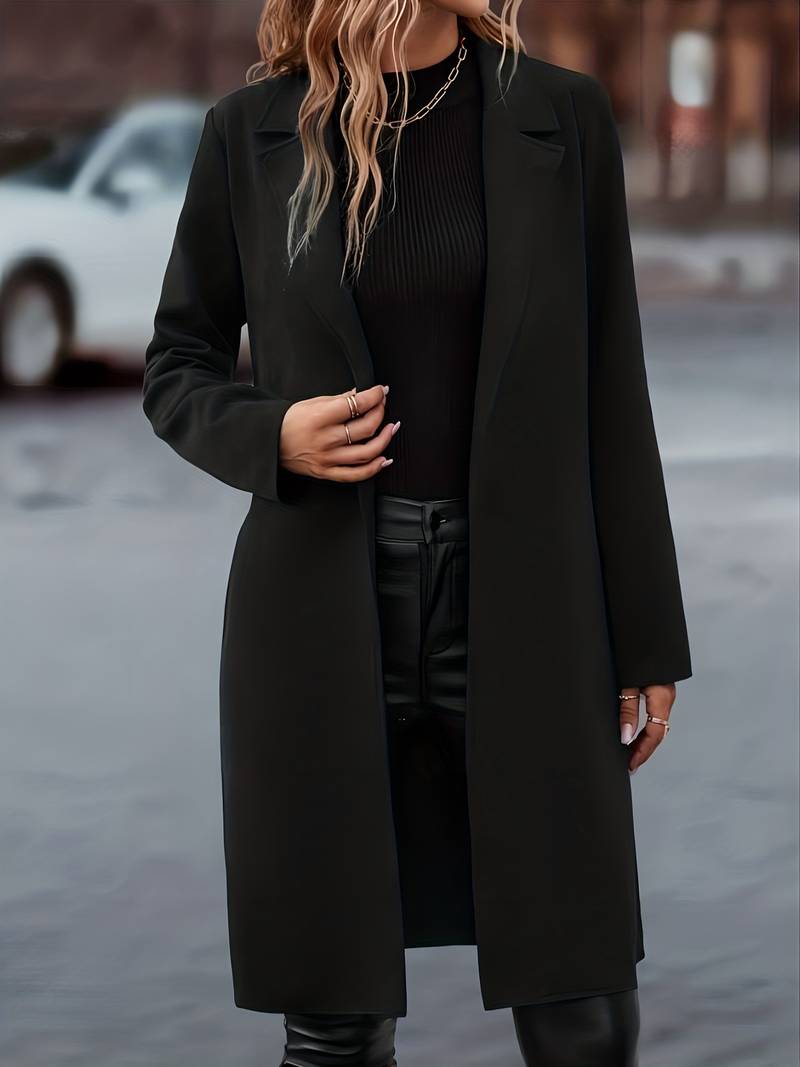 Winterjas Dames Lang met Ruime Zakken en Klassiek Warm Ontwerp