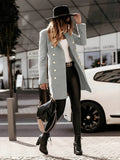 Winterjas Dames met een Knoopsluiting en Zachte Pluchen Afwerking