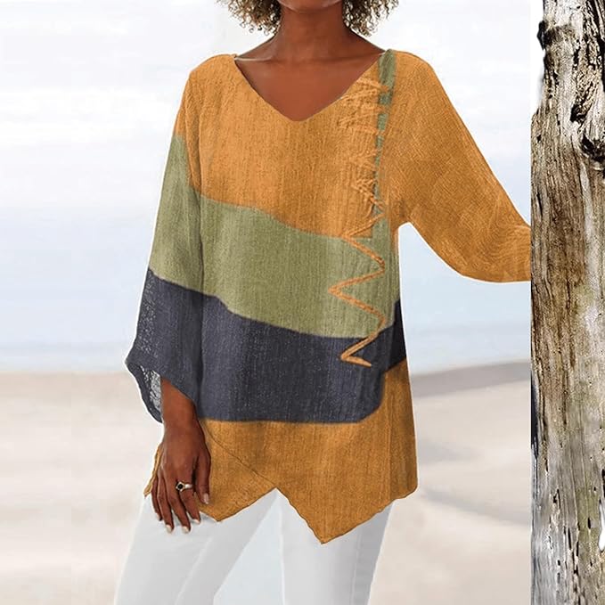 Petra | Blusa clásica con diseño geométrico