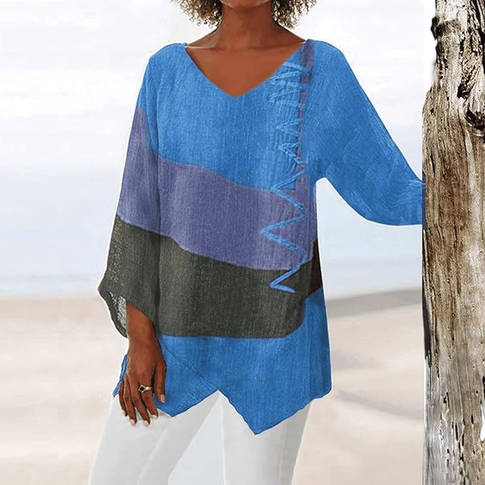 Petra | Blusa clásica con diseño geométrico