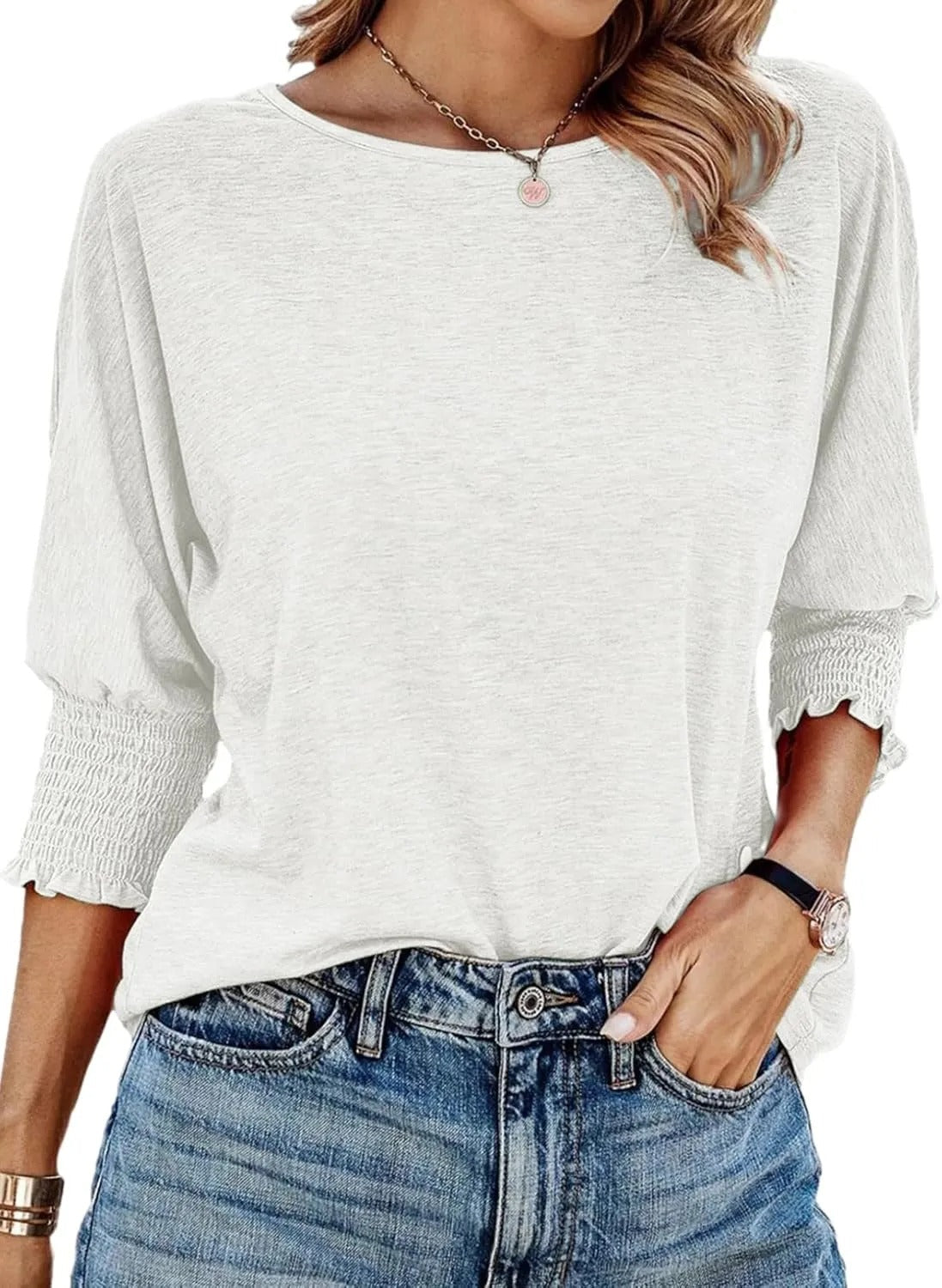 Berta | Blusa sencilla de cuello redondo