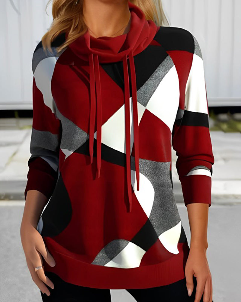 Trui Dames met Opvallend Colorblock Ontwerp en Zacht Breimateriaal