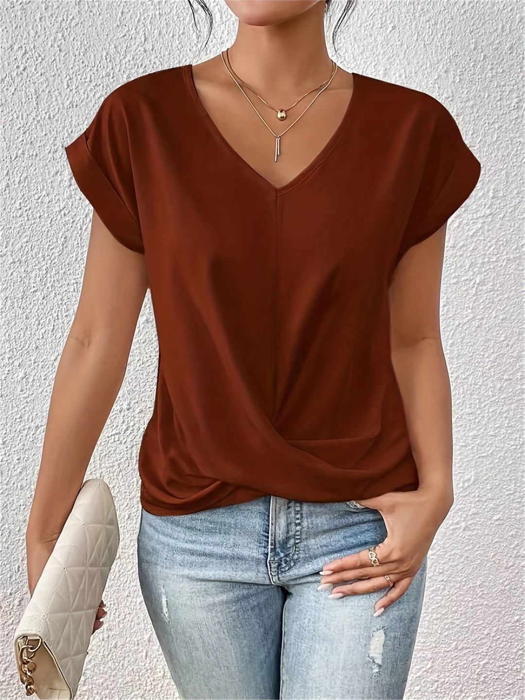 Sina | Camiseta con escote corazón (1+1 GRATIS)