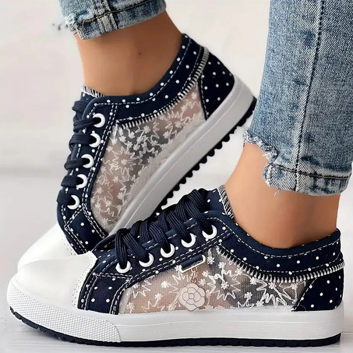 Lotte | Zapatillas elegantes de mujer con detalles florales