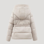 Mónica | Chaqueta acolchada con capucha y cinturón