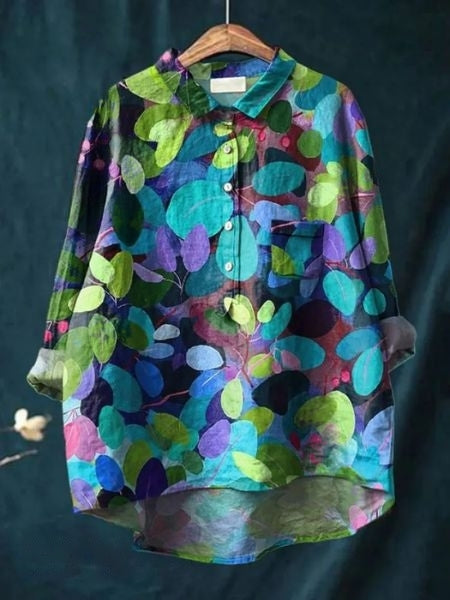 Olalla | Blusa vintage floral de aire francés