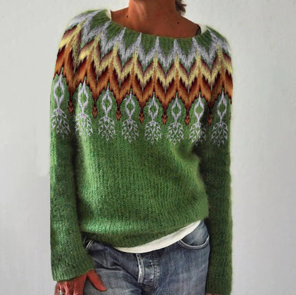 Ximena | Jersey de punto de estilo retro